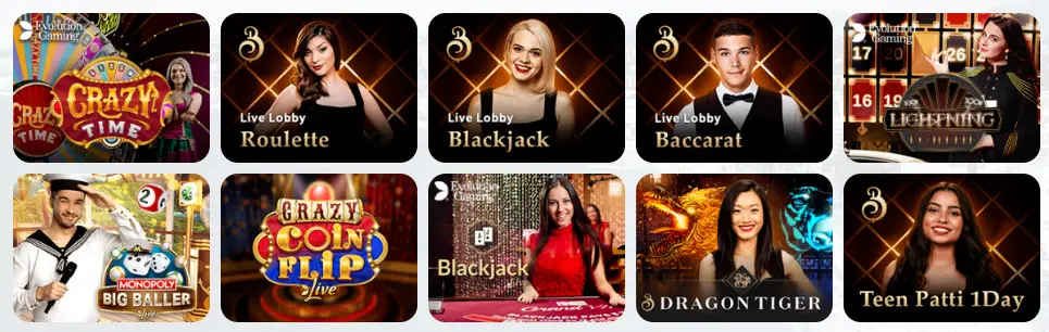 Juegos de casino en vivo KUBET CASINO